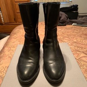 Italy made black boots size 9B